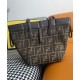 Migliore Repliche Fendi Origami Mini 8BS083 Caffè Scuro Economiche Outlet Online