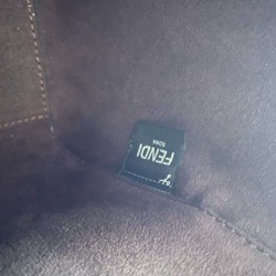 Migliore Repliche Fendi Origami Mini 8BS083 Caffè Scuro Economiche Outlet Online