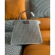 Migliore Repliche Fendi Peekaboo ISeeU Piccolo 8BN327 Argento Economiche Outlet Online