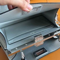 Migliore Repliche Fendi Peekaboo ISeeU Piccolo 8BN327 Argento Economiche Outlet Online
