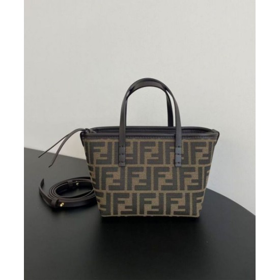 Perfette Qualità Repliche Fendi Mini Roll 8BS096 Caffè Scuro Imitazione