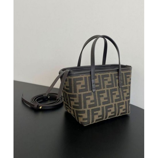 Perfette Qualità Repliche Fendi Mini Roll 8BS096 Caffè Scuro Imitazione