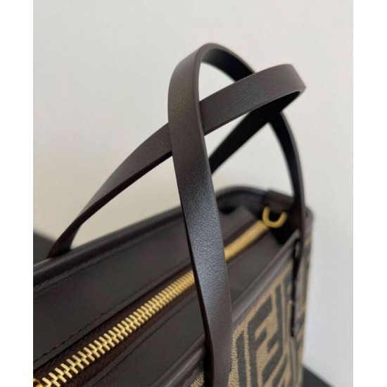 Perfette Qualità Repliche Fendi Mini Roll 8BS096 Caffè Scuro Imitazione