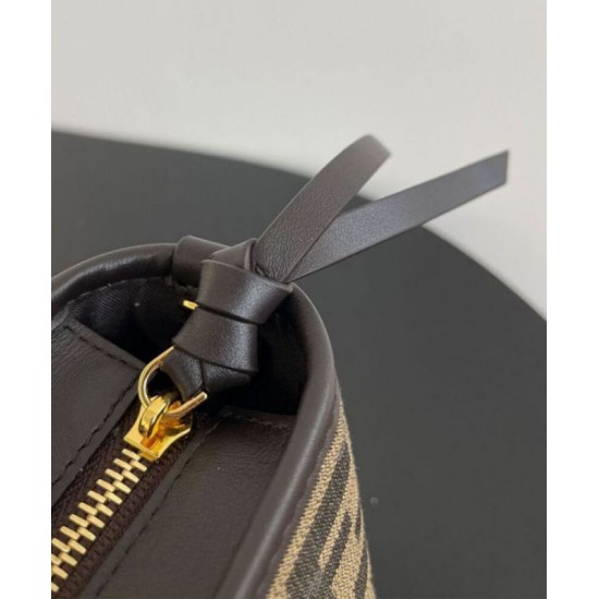 Perfette Qualità Repliche Fendi Mini Roll 8BS096 Caffè Scuro Imitazione