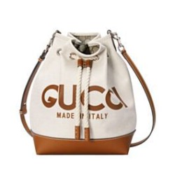 Migliore Repliche Borsa a tracolla piccola Gucci con stampa Gucci 772856 Caffè Economiche Outlet Online
