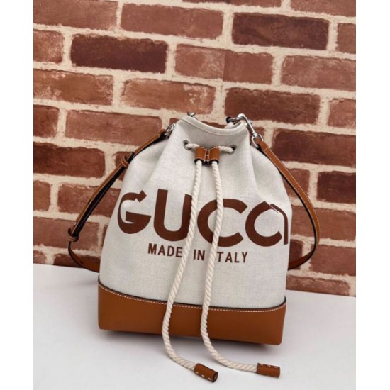 Migliore Repliche Borsa a tracolla piccola Gucci con stampa Gucci 772856 Caffè Economiche Outlet Online