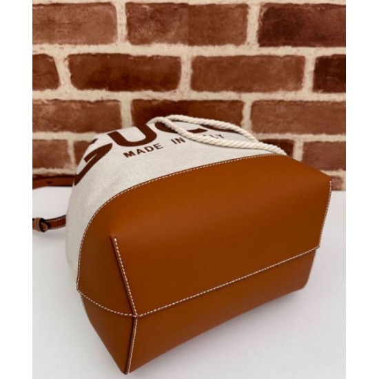 Migliore Repliche Borsa a tracolla piccola Gucci con stampa Gucci 772856 Caffè Economiche Outlet Online