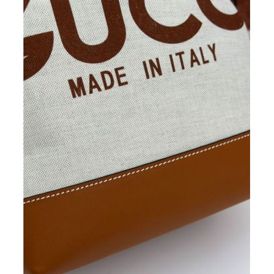 Migliore Repliche Borsa a tracolla piccola Gucci con stampa Gucci 772856 Caffè Economiche Outlet Online