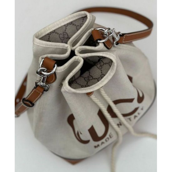 Migliore Repliche Borsa a tracolla piccola Gucci con stampa Gucci 772856 Caffè Economiche Outlet Online