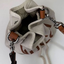 Perfette Qualità Repliche Borsa a tracolla mini Gucci con stampa Gucci 777166 Caffè Imitazione