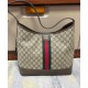 Perfette Qualità Repliche Borsa a tracolla media Gucci Ophidia GG 781392 Caffè scuro Imitazione