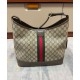 Perfette Qualità Repliche Borsa a tracolla media Gucci Ophidia GG 781392 Caffè scuro Imitazione