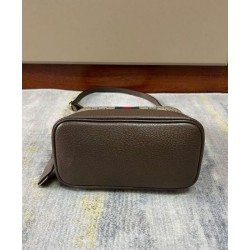 Migliore Repliche Borsa a tracolla piccola Gucci Ophidia GG 781402 Caffè scuro Economiche Outlet Online