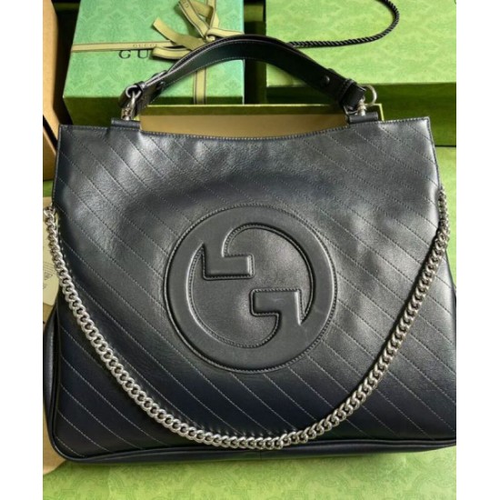 Repliche Borsa tote media Gucci Blondie 751516 Nera Imitazioni Premium Replica perfetta Borsa tote media Gucci Blondie 751516 Nera Imitazione Outlet Online