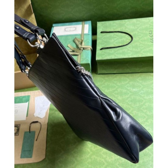 Repliche Borsa tote media Gucci Blondie 751516 Nera Imitazioni Premium Replica perfetta Borsa tote media Gucci Blondie 751516 Nera Imitazione Outlet Online