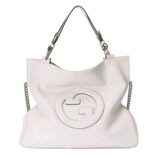 Perfette Qualità Repliche Borsa tote media Gucci Blondie 751516 Crema Imitazione