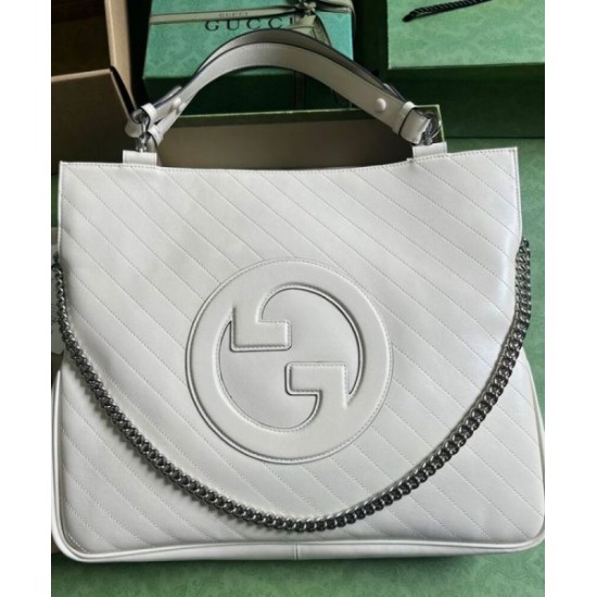 Perfette Qualità Repliche Borsa tote media Gucci Blondie 751516 Crema Imitazione
