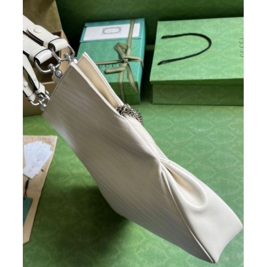 Perfette Qualità Repliche Borsa tote media Gucci Blondie 751516 Crema Imitazione