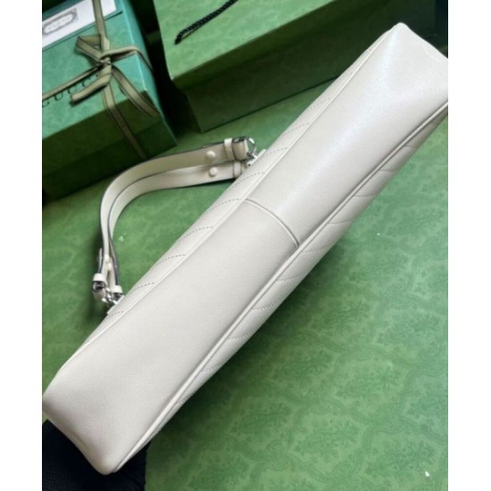 Perfette Qualità Repliche Borsa tote media Gucci Blondie 751516 Crema Imitazione