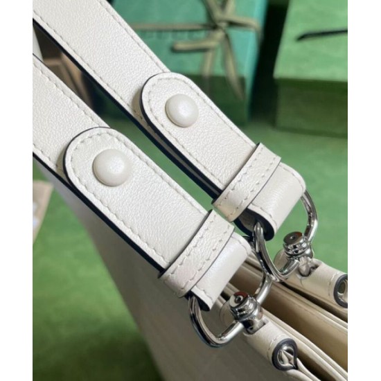 Perfette Qualità Repliche Borsa tote media Gucci Blondie 751516 Crema Imitazione