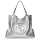Migliore Repliche Borsa tote media Gucci Blondie 751516 Argento Economiche Outlet Online