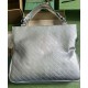 Migliore Repliche Borsa tote media Gucci Blondie 751516 Argento Economiche Outlet Online