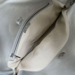 Migliore Repliche Borsa tote media Gucci Blondie 751516 Argento Economiche Outlet Online
