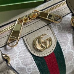 Replica perfetta Borsa Gucci Ophidia Gg mini con manico superiore 772053 Crema Imitazione Outlet Online