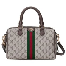 Replica perfetta Borsa Gucci Ophidia Gg piccola con manico superiore 772061 Caffè scuro Imitazione Outlet Online