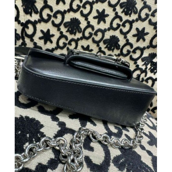 Migliore Repliche Borsa a tracolla mini Gucci Horsebit 1955 774209 Economiche Outlet Online