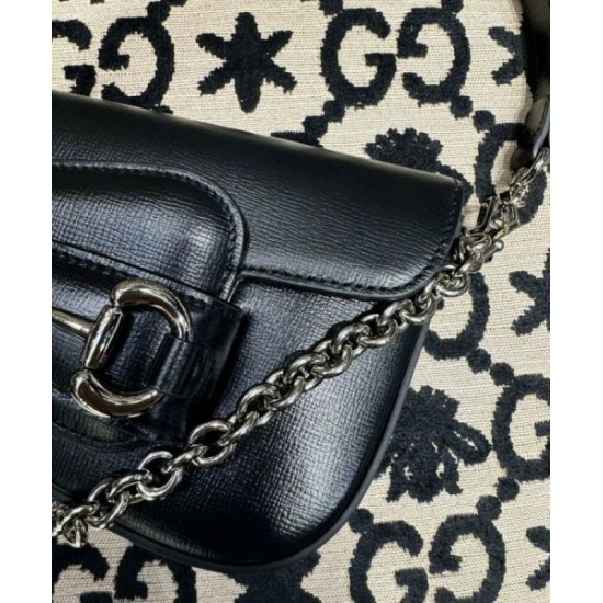 Migliore Repliche Borsa a tracolla mini Gucci Horsebit 1955 774209 Economiche Outlet Online