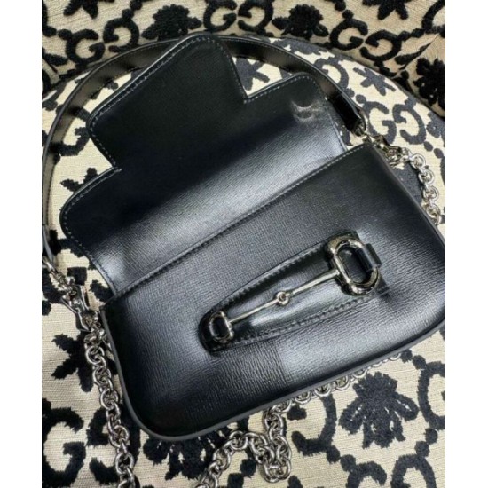 Migliore Repliche Borsa a tracolla mini Gucci Horsebit 1955 774209 Economiche Outlet Online