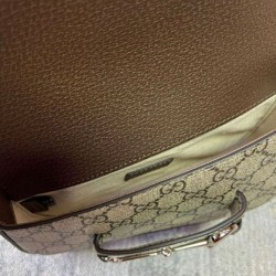Migliore Repliche Borsa a tracolla mini Gucci Horsebit 1955 774209 Caffè Economiche Outlet Online