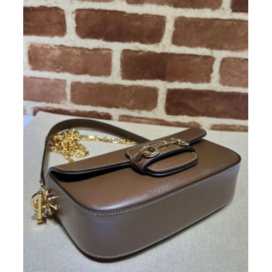 Perfette Qualità Repliche Borsa a tracolla piccola Gucci Horsebit 1955 735178 Caffè Imitazione Perfette Qualità Repliche Borsa a tracolla piccola Gucci Horsebit 1955 735178 Caffè Imitazione