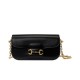 Perfette Qualità Repliche Borsa a tracolla piccola Gucci Horsebit 1955 735178 Nero Imitazione