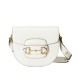 Replica perfetta Borsa mini arrotondata Gucci Horsebit 1955 760191 Crema Imitazione Outlet Online