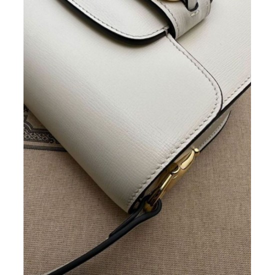 Replica perfetta Borsa mini arrotondata Gucci Horsebit 1955 760191 Crema Imitazione Outlet Online