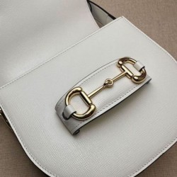 Replica perfetta Borsa mini arrotondata Gucci Horsebit 1955 760191 Crema Imitazione Outlet Online