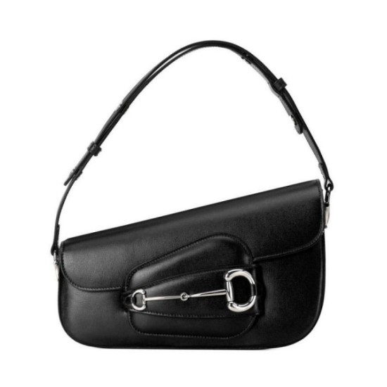 Replica perfetta Borsa a tracolla Gucci Horsebit 1955 764155 Nero Imitazione Outlet Online