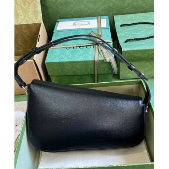 Replica perfetta Borsa a tracolla Gucci Horsebit 1955 764155 Nero Imitazione Outlet Online