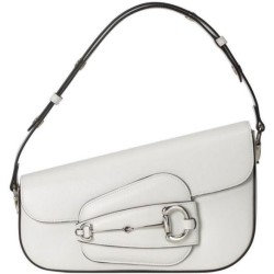 Migliore Repliche Borsa a tracolla Gucci Horsebit 1955 764155 Bianco Economiche Outlet Online