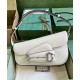 Migliore Repliche Borsa a tracolla Gucci Horsebit 1955 764155 Bianco Economiche Outlet Online