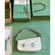 Migliore Repliche Borsa a tracolla Gucci Horsebit 1955 764155 Bianco Economiche Outlet Online