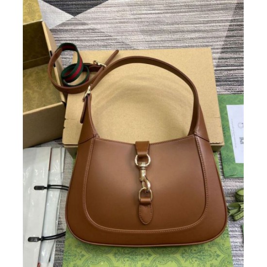 Migliore Repliche Borsa a tracolla piccola Gucci Jackie 782849 Caffè Economiche Outlet Online