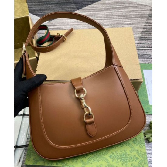 Migliore Repliche Borsa a tracolla piccola Gucci Jackie 782849 Caffè Economiche Outlet Online