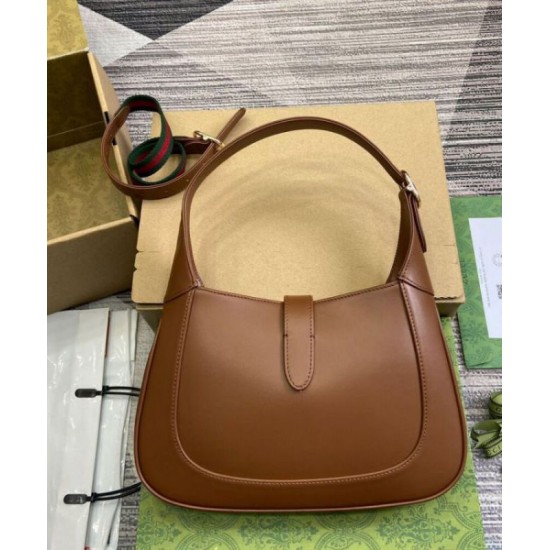 Migliore Repliche Borsa a tracolla piccola Gucci Jackie 782849 Caffè Economiche Outlet Online