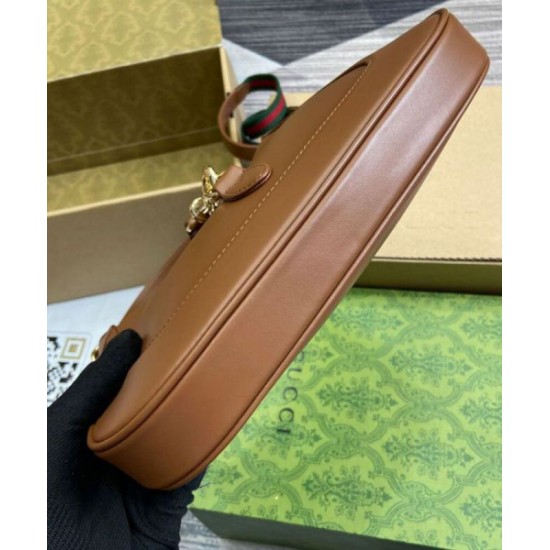 Migliore Repliche Borsa a tracolla piccola Gucci Jackie 782849 Caffè Economiche Outlet Online