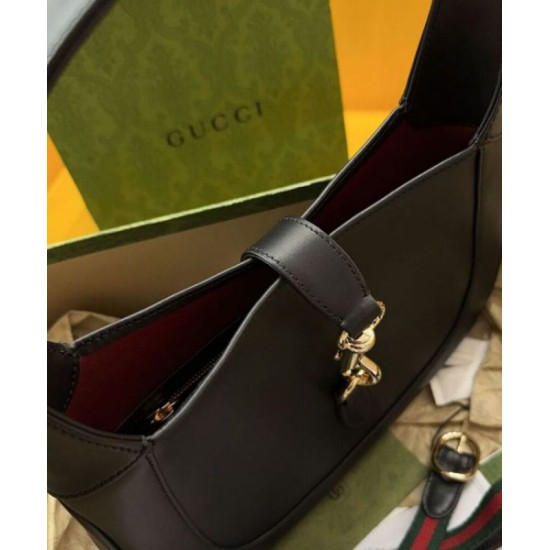 Perfette Qualità Repliche Borsa a tracolla piccola Gucci Jackie 782849 Nero Imitazione