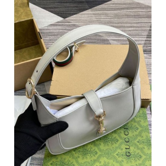 Miglior Falso Borsa a tracolla piccola Gucci Jackie 782849 Crema Economiche Premium