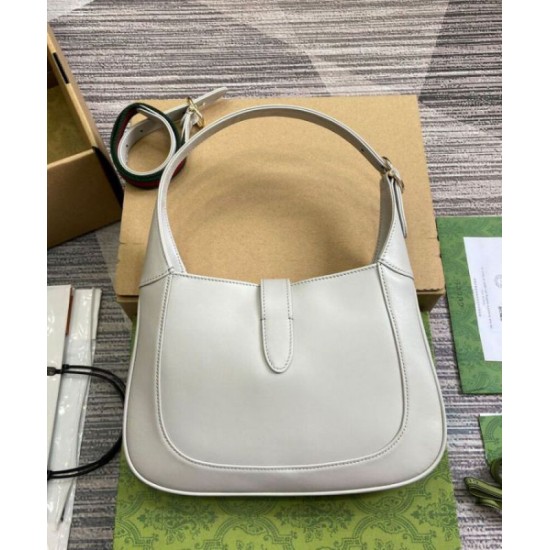Miglior Falso Borsa a tracolla piccola Gucci Jackie 782849 Crema Economiche Premium
